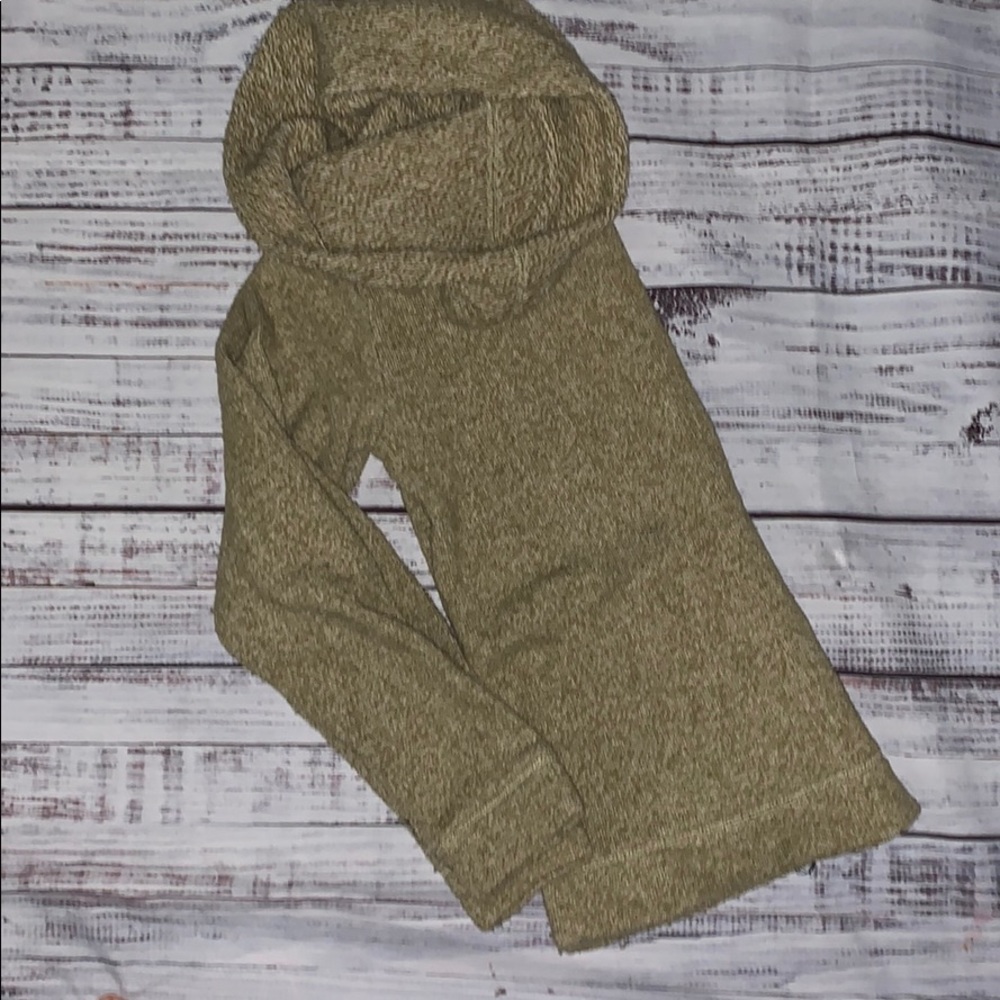 J Crew Olive Green Cowlneck Sweatshirt